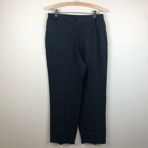 J. Jill Love Linen - Black 100% Linen Pull On Women’s Pants